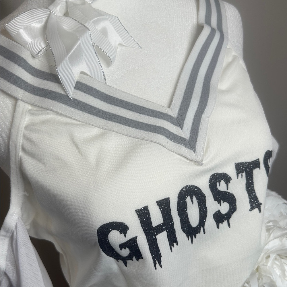 NWT Dolls Kill Ghostly Cheerleader Costume Set - Picture 12 of 14